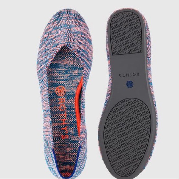 Rothy’s Turquoise Melange Flats Size 12 NWT - Picture 2 of 5